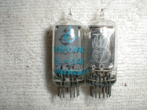 Nixie type vacuum tubes