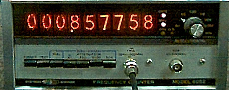 Frequency counter with Nixie tube display