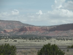 Red rock cliffs in western New Mexico