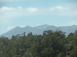 San Francisco Peaks seen from east of Flagstaff, Arizona